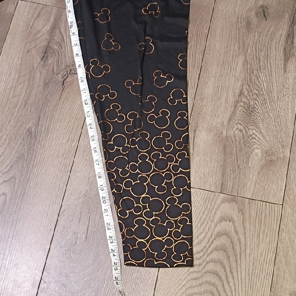 Disney‎ Black and Gold Mickey Mouse Leggings - Picture 4 of 7